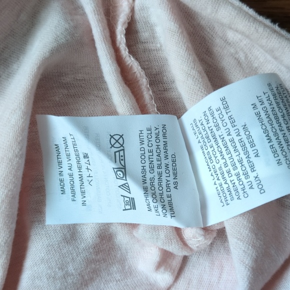 J. Crew Light Pink Tie-Back 3/4 Sleeve Top - Picture 6 of 8